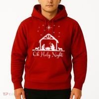 Oh Holy Night Jesus Stable In Bethlehem Hoodie thumb 2