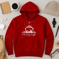 Oh Holy Night Jesus Stable In Bethlehem Hoodie thumb 3