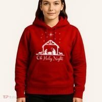 Oh Holy Night Jesus Stable In Bethlehem Hoodie thumb 5