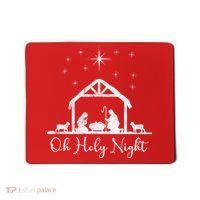 Oh Holy Night Jesus Stable In Bethlehem Mousepad thumb 0