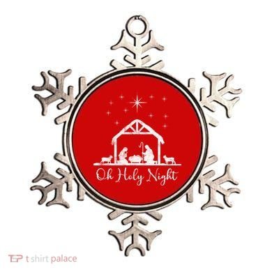 Oh Holy Night Jesus Stable In Bethlehem Ornament