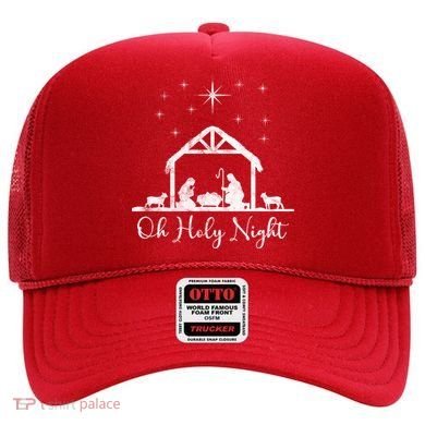 Oh Holy Night Jesus Stable In Bethlehem Hat