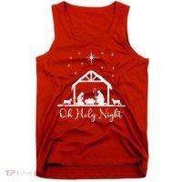 Oh Holy Night Jesus Stable In Bethlehem Tank Top thumb 0