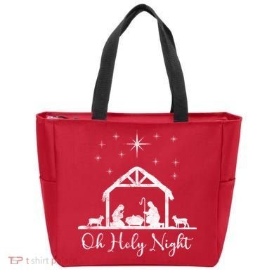 Oh Holy Night Jesus Stable In Bethlehem Tote Bag