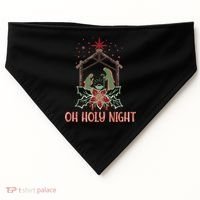 Oh Holy Night Christian Retro Christmas Religious Graphic Plus Size USA-Made Doggie Bandana thumb 0
