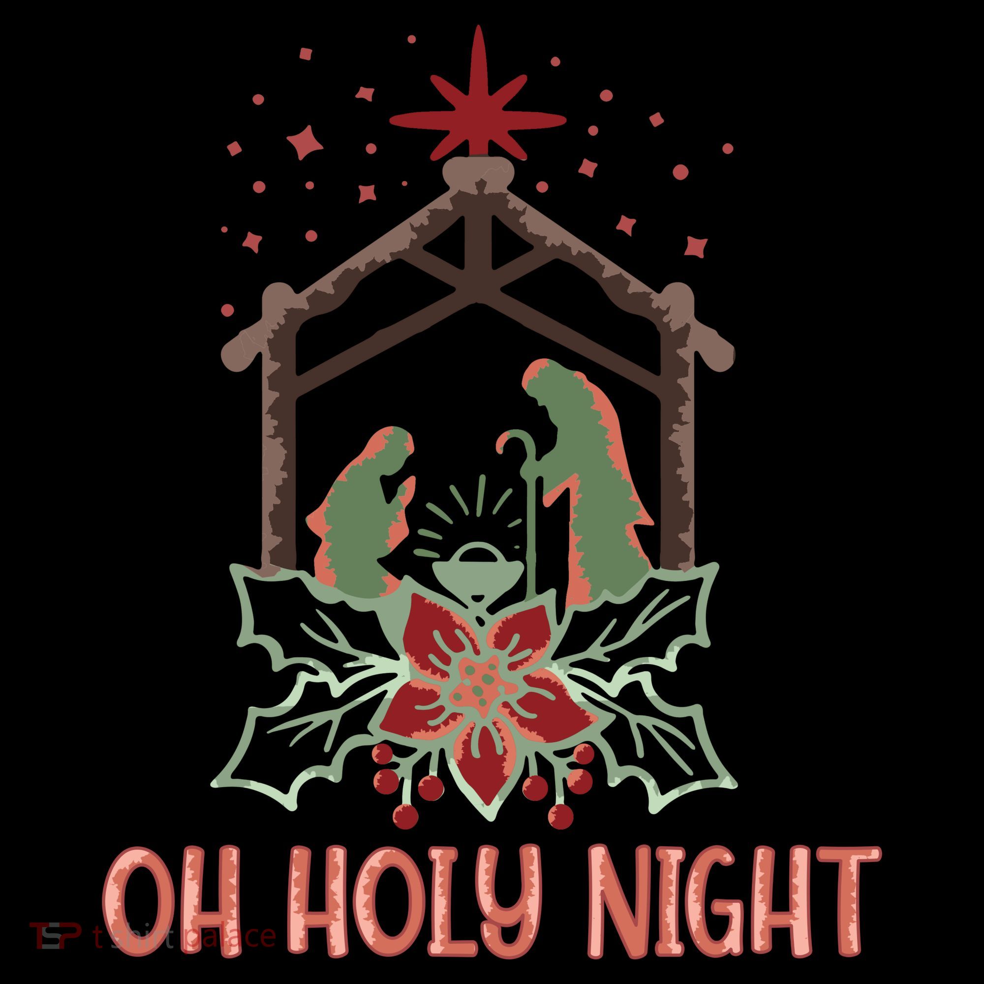 Oh Holy Night Christian Retro Christmas Religious Graphic Plus Size Coffee Mug