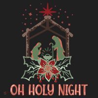 Oh Holy Night Christian Retro Christmas Religious Graphic Plus Size Beanie thumb 2