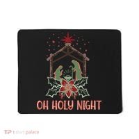 Oh Holy Night Christian Retro Christmas Religious Graphic Plus Size Mousepad thumb 0