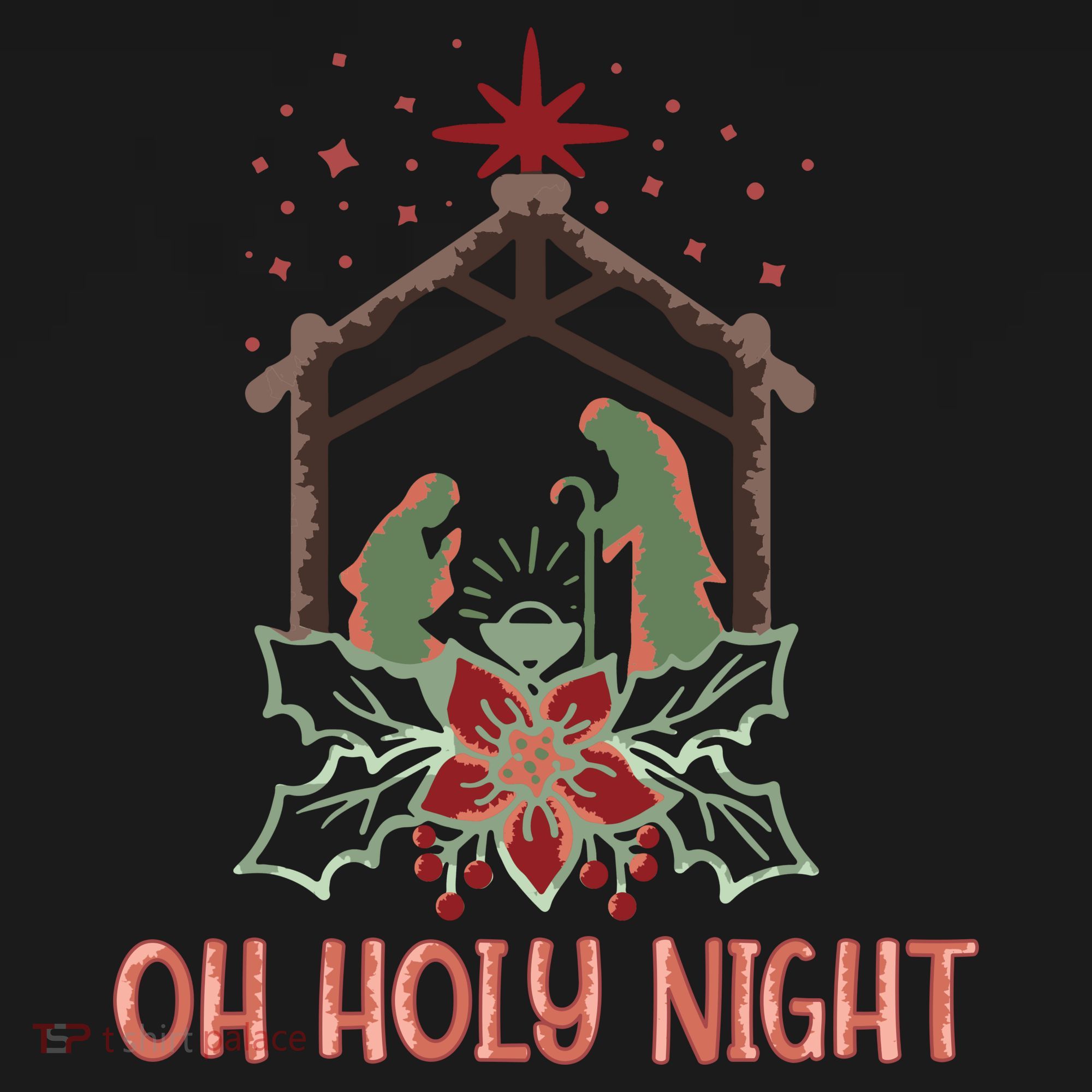 Oh Holy Night Christian Retro Christmas Religious Graphic Plus Size Mousepad