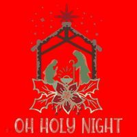 Oh Holy Night Christian Retro Christmas Religious Graphic Plus Size Santa Hat thumb 1