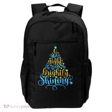 Oh Holy Night The Stars Are Brightly Shining Tree Backpack