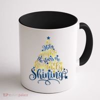 Oh Holy Night The Stars Are Brightly Shining Tree Coffee Mug thumb 1