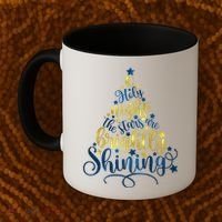 Oh Holy Night The Stars Are Brightly Shining Tree Coffee Mug thumb 2