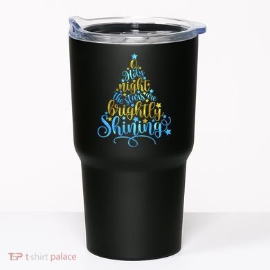 Oh Holy Night The Stars Are Brightly Shining Tree Tumbler