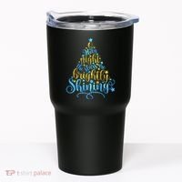 Oh Holy Night The Stars Are Brightly Shining Tree Tumbler thumb 0