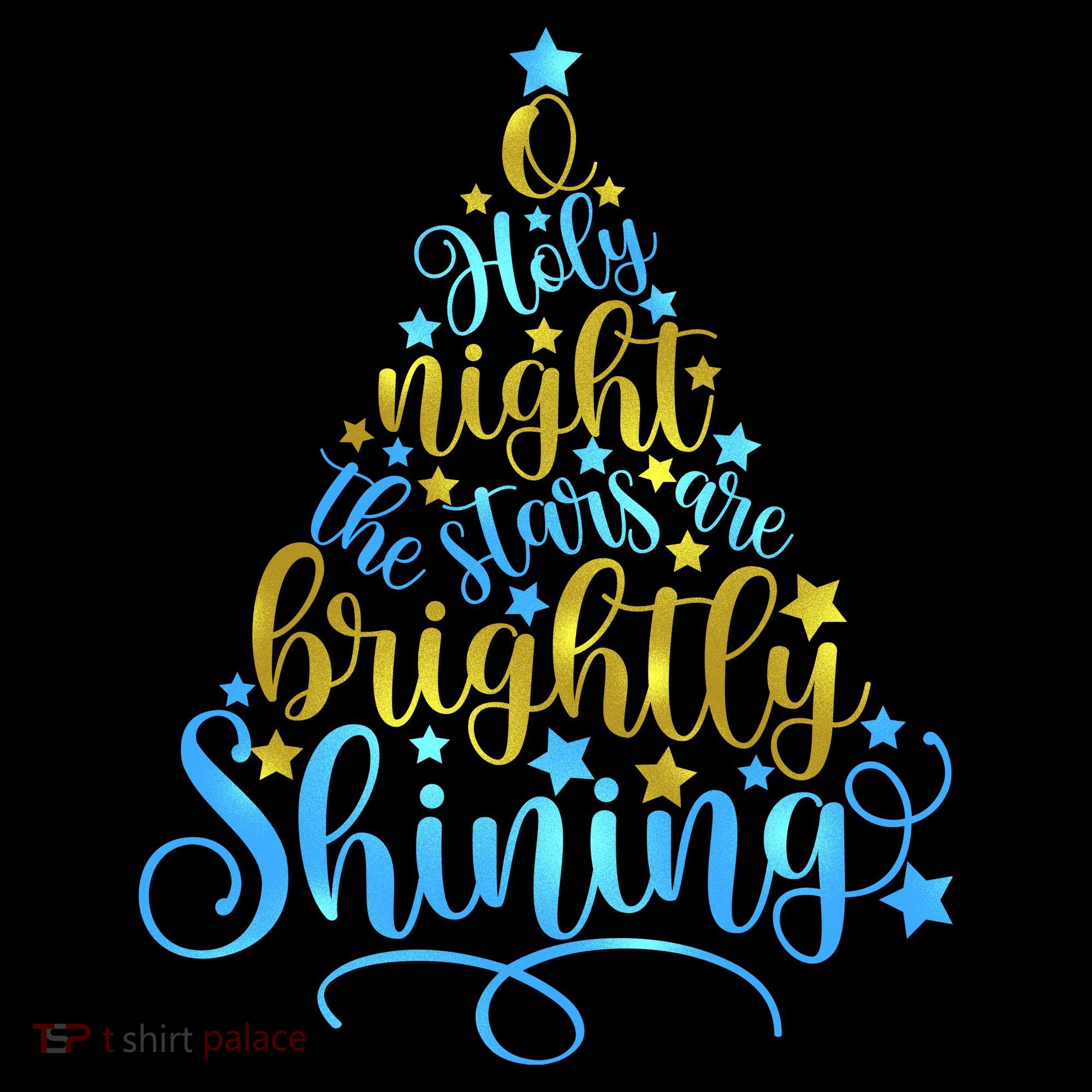 Oh Holy Night The Stars Are Brightly Shining Tree Ornament