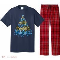 Oh Holy Night The Stars Are Brightly Shining Tree Pajama Set thumb 0
