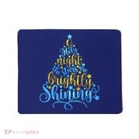 Oh Holy Night The Stars Are Brightly Shining Tree Mousepad thumb 0