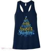 Oh Holy Night The Stars Are Brightly Shining Tree Women's Tank Top thumb 0