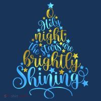 Oh Holy Night The Stars Are Brightly Shining Tree Tank Top thumb 6