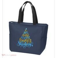 Oh Holy Night The Stars Are Brightly Shining Tree Tote Bag thumb 3