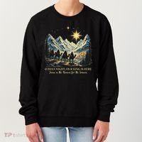 O Holy Night Our King Is Here Jesus Is The Reason Christian Women's Sweatshirt thumb 0