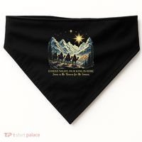 O Holy Night Our King Is Here Jesus Is The Reason Christian USA-Made Doggie Bandana thumb 0