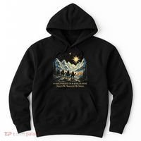 O Holy Night Our King Is Here Jesus Is The Reason Christian Hoodie thumb 0