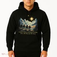 O Holy Night Our King Is Here Jesus Is The Reason Christian Hoodie thumb 2