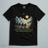 O Holy Night Our King Is Here Jesus Is The Reason Christian T-Shirt thumb 5