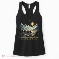 O Holy Night Our King Is Here Jesus Is The Reason Christian Women's Tank Top thumb 0