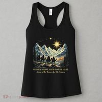 O Holy Night Our King Is Here Jesus Is The Reason Christian Women's Tank Top thumb 3