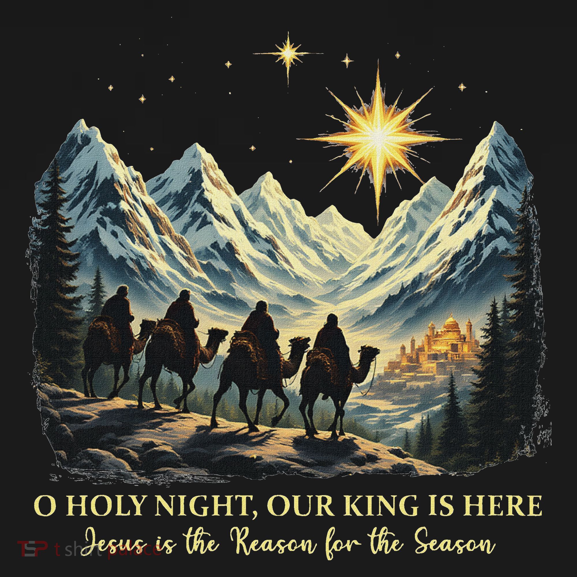 O Holy Night Our King Is Here Jesus Is The Reason Christian Baby Bodysuit