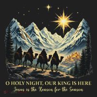 O Holy Night Our King Is Here Jesus Is The Reason Christian Golf Towel thumb 3