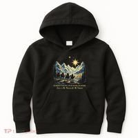 O Holy Night Our King Is Here Jesus Is The Reason Christian Kids Hoodie thumb 0
