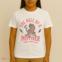 One Hell Of A Mother Feral Moms Club T-Shirt thumb 4