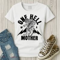 One Hell Of A Mother Vintage Badass Moms Women's T-Shirt thumb 3