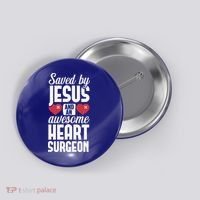 Open Heart Surgery Survivor Jesus Bypass Recovery Button thumb 0