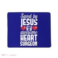 Open Heart Surgery Survivor Jesus Bypass Recovery Mousepad thumb 0