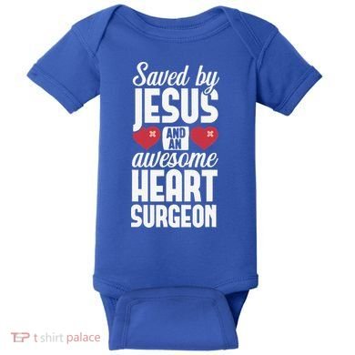 Open Heart Surgery Survivor Jesus Bypass Recovery Baby Bodysuit