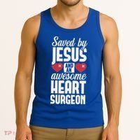 Open Heart Surgery Survivor Jesus Bypass Recovery Tank Top thumb 3