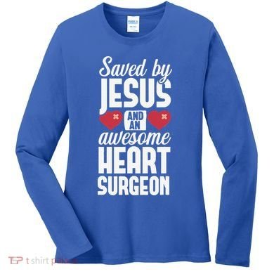 Open Heart Surgery Survivor Jesus Bypass Recovery Women's Long Sleeve Shirt