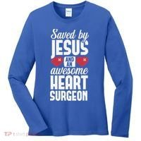 Open Heart Surgery Survivor Jesus Bypass Recovery Women's Long Sleeve Shirt thumb 0