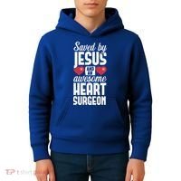 Open Heart Surgery Survivor Jesus Bypass Recovery Kids Hoodie thumb 4