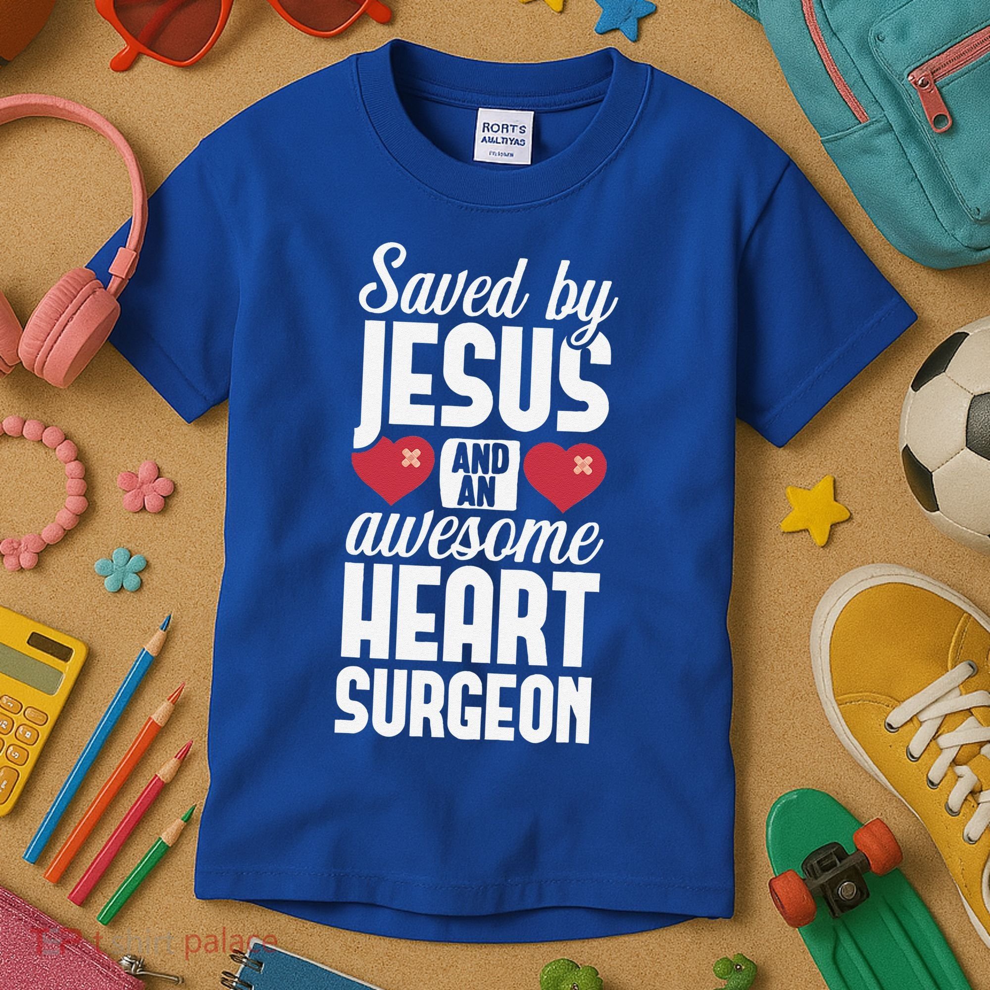 Open Heart Surgery Survivor Jesus Bypass Recovery Kids T-Shirt