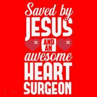 Open Heart Surgery Survivor Jesus Bypass Recovery Santa Hat thumb 1
