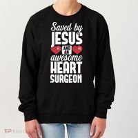 Open Heart Surgery Survivor Jesus Bypass Recovery Women's Sweatshirt thumb 0