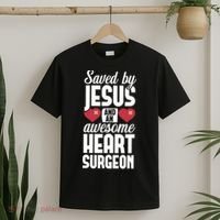 Open Heart Surgery Survivor Jesus Bypass Recovery T-Shirt thumb 2