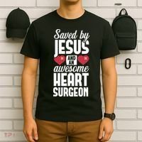Open Heart Surgery Survivor Jesus Bypass Recovery T-Shirt thumb 6