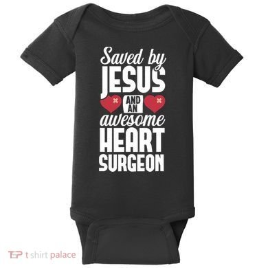 Open Heart Surgery Survivor Jesus Bypass Recovery Baby Bodysuit